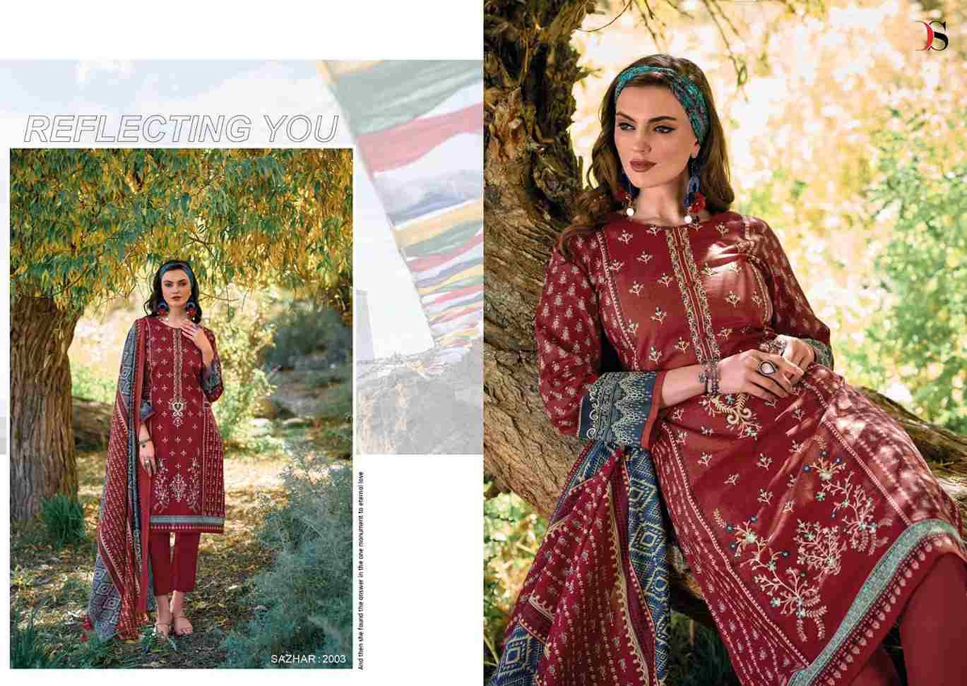 Sazhar Vol-2 By Deepsy Suits 2001 To 2008 Series Beautiful Pakistani Suits Colorful Stylish Fancy Casual Wear & Ethnic Wear Pure Pashmina With Embroidered Dresses At Wholesale Price