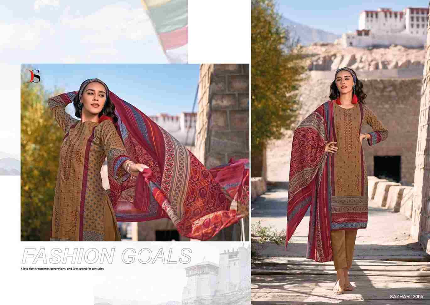 Sazhar Vol-2 By Deepsy Suits 2001 To 2008 Series Beautiful Pakistani Suits Colorful Stylish Fancy Casual Wear & Ethnic Wear Pure Pashmina With Embroidered Dresses At Wholesale Price