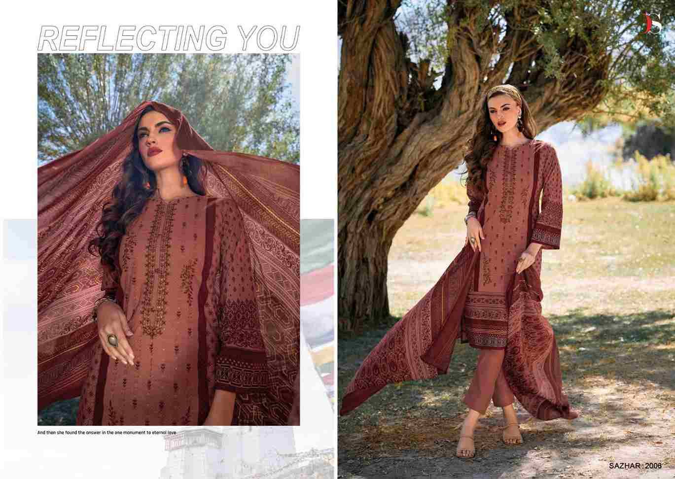 Sazhar Vol-2 By Deepsy Suits 2001 To 2008 Series Beautiful Pakistani Suits Colorful Stylish Fancy Casual Wear & Ethnic Wear Pure Pashmina With Embroidered Dresses At Wholesale Price