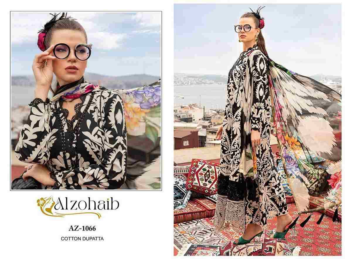 Alzohaib-1066 Colours Vol-2 By Alzohaib Designer Pakistani Suits Collection Beautiful Stylish Fancy Colorful Party Wear & Occasional Wear Pure Cotton Dresses At Wholesale Price