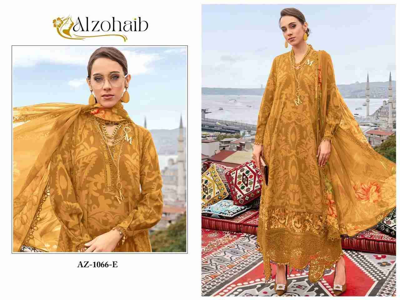 Alzohaib-1066 Colours Vol-2 By Alzohaib Designer Pakistani Suits Collection Beautiful Stylish Fancy Colorful Party Wear & Occasional Wear Pure Cotton Dresses At Wholesale Price