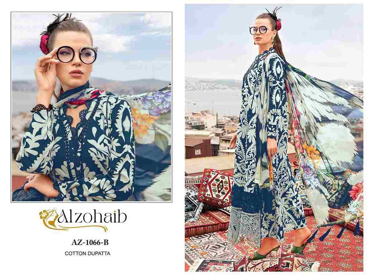 Alzohaib-1066 Colours Vol-2 By Alzohaib Designer Pakistani Suits Collection Beautiful Stylish Fancy Colorful Party Wear & Occasional Wear Pure Cotton Dresses At Wholesale Price