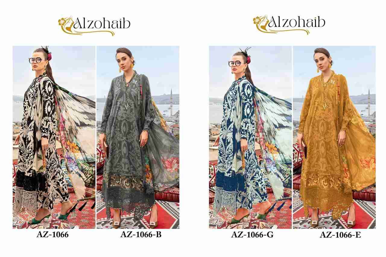 Alzohaib-1066 Colours Vol-2 By Alzohaib Designer Pakistani Suits Collection Beautiful Stylish Fancy Colorful Party Wear & Occasional Wear Pure Cotton Dresses At Wholesale Price