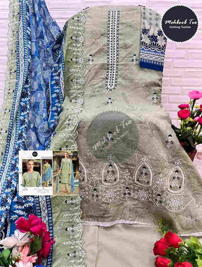 Sahnaz Self Embroidered By Mehboob Tex 1457 To 1460 Series Beautiful Pakistani Suits Stylish Fancy Colorful Party Wear & Occasional Wear Pure Cotton Dresses At Wholesale Price