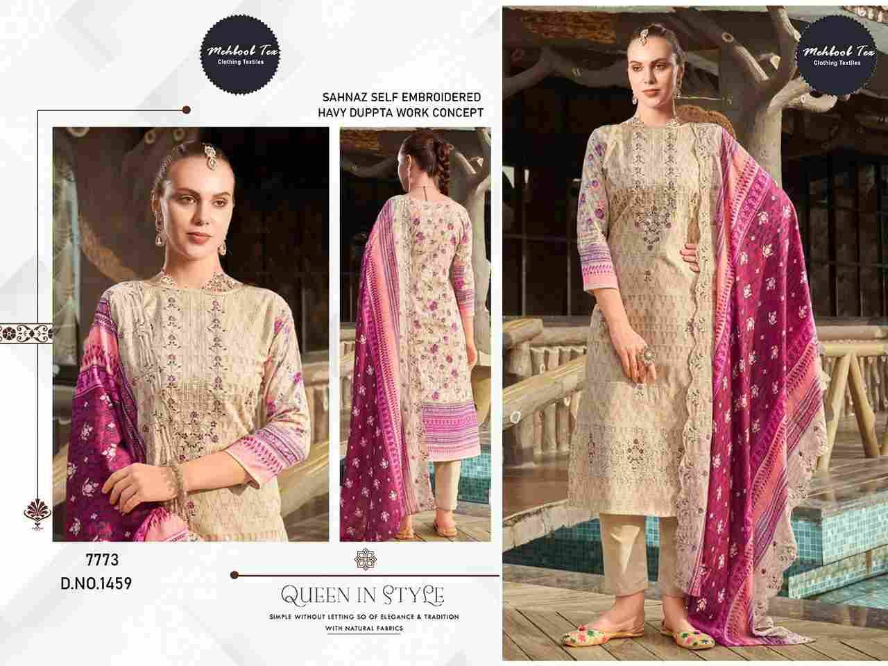 Sahnaz Self Embroidered By Mehboob Tex 1457 To 1460 Series Beautiful Pakistani Suits Stylish Fancy Colorful Party Wear & Occasional Wear Pure Cotton Dresses At Wholesale Price