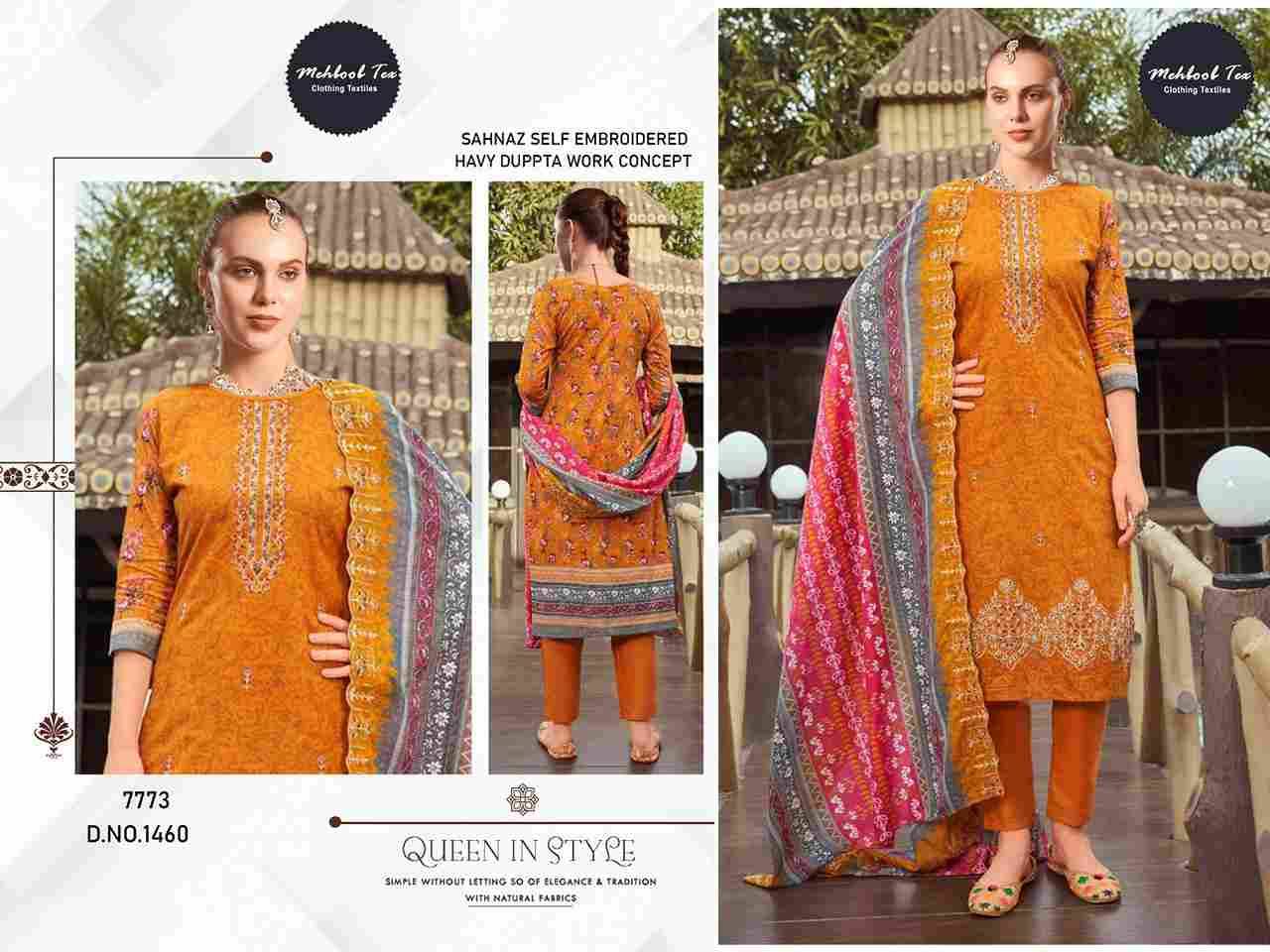 Sahnaz Self Embroidered By Mehboob Tex 1457 To 1460 Series Beautiful Pakistani Suits Stylish Fancy Colorful Party Wear & Occasional Wear Pure Cotton Dresses At Wholesale Price