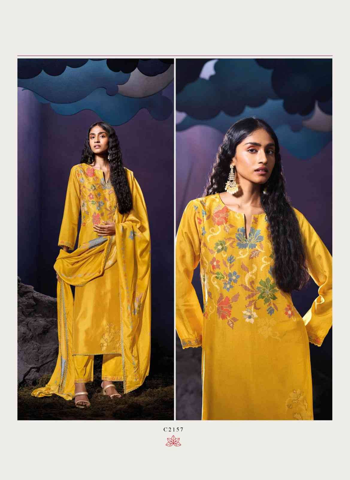 Aashrut By Ganga Fashion 2153 To 2158 Series Beautiful Festive Suits Colorful Stylish Fancy Casual Wear & Ethnic Wear Pure Bemberg Silk Dresses At Wholesale Price