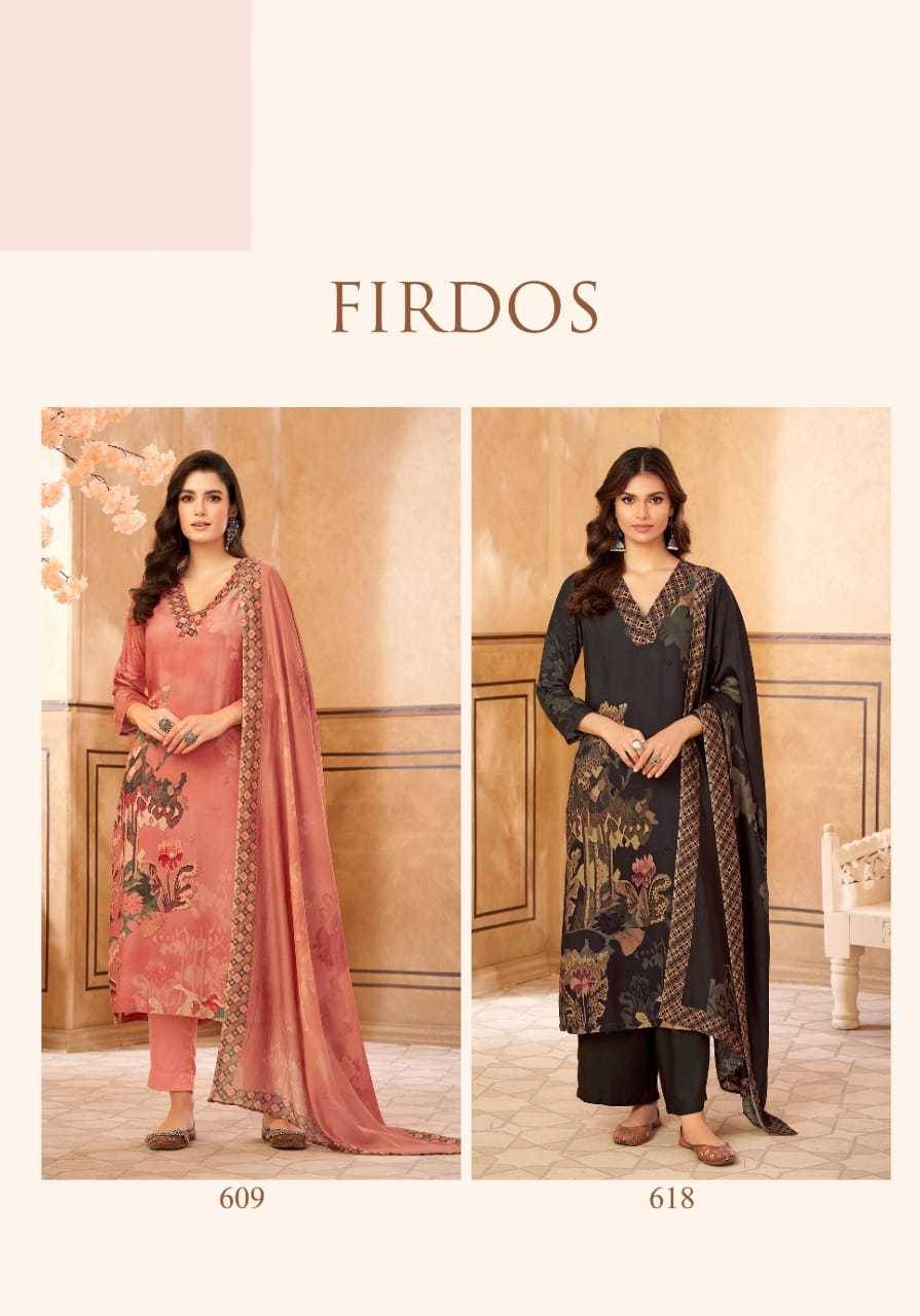 Firdos By Sahiba Fabrics Beautiful Festive Suits Colorful Stylish Fancy Casual Wear & Ethnic Wear Pure Muslin Silk Dresses At Wholesale Price