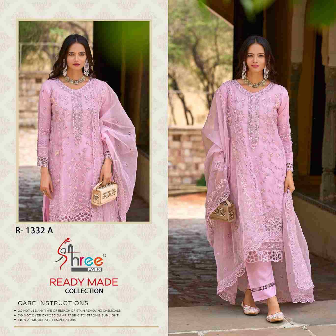 Shree Fabs Hit Design R-1332 Colours By Shree Fabs R-1332-A To R-1332-D Series Wholesale Designer Pakistani Suits Collection Beautiful Stylish Fancy Colorful Party Wear & Occasional Wear Organza Dresses At Wholesale Price