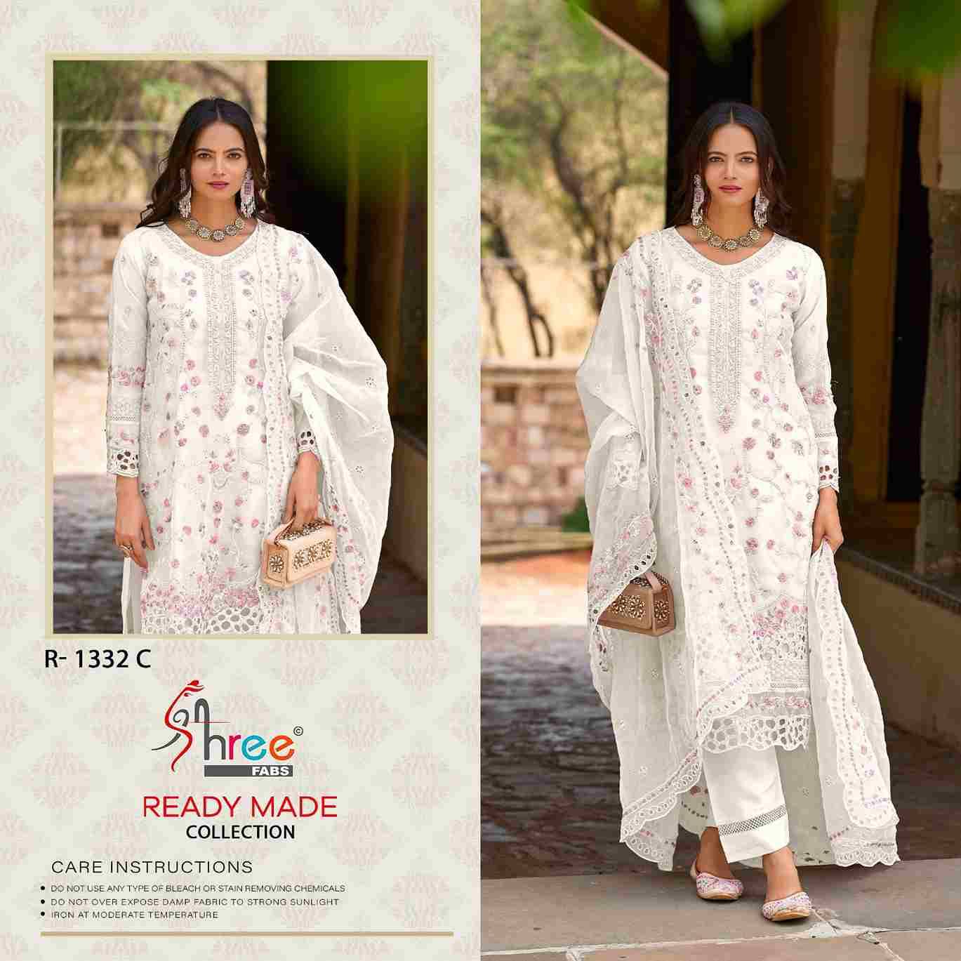 Shree Fabs Hit Design R-1332 Colours By Shree Fabs R-1332-A To R-1332-D Series Wholesale Designer Pakistani Suits Collection Beautiful Stylish Fancy Colorful Party Wear & Occasional Wear Organza Dresses At Wholesale Price