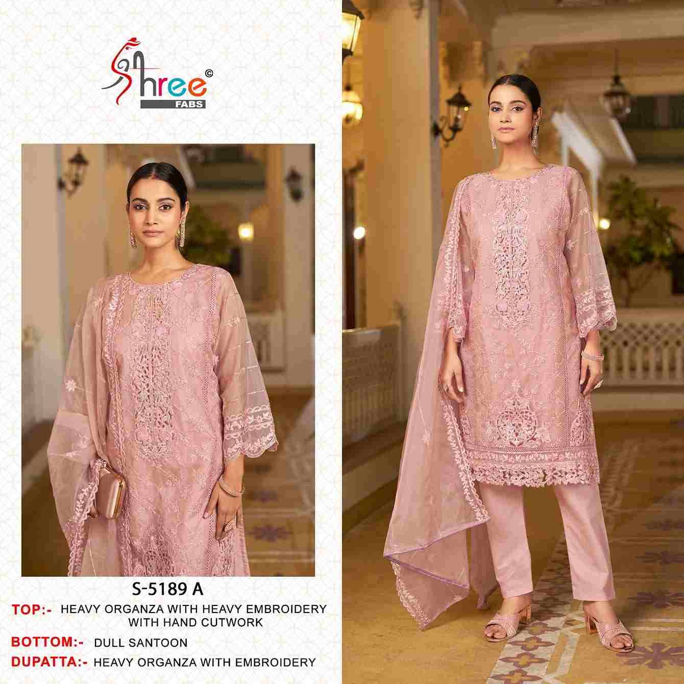 Shree Fabs Hit Design S-5189 Colours By Shree Fabs S-5189-A To S-5189-D Series Beautiful Stylish Pakistani Suits Fancy Colorful Casual Wear & Ethnic Wear & Ready To Wear Heavy Organza Embroidery Dresses At Wholesale Price