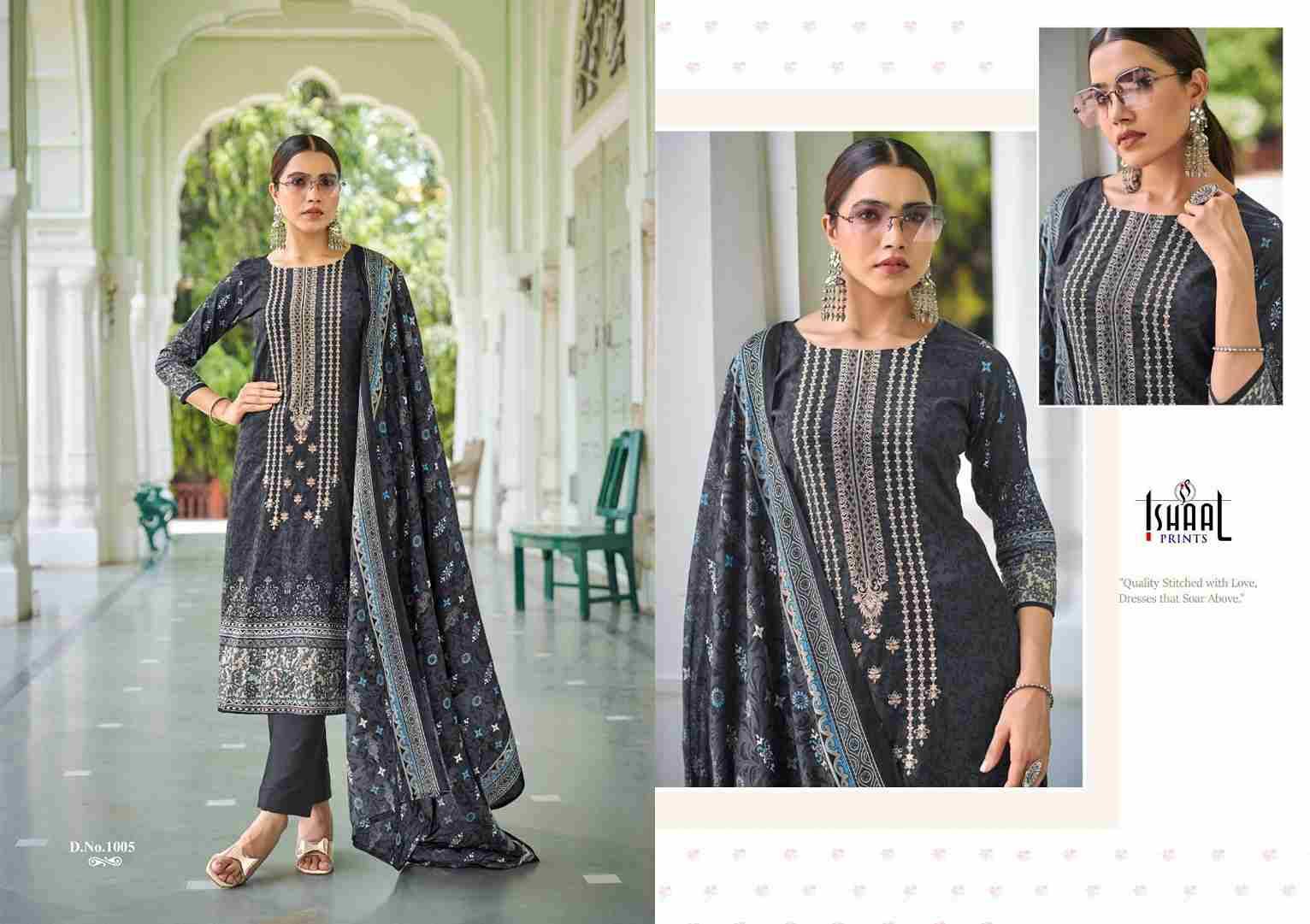 Embroidered Combo-2024 By Ishaal Prints 1001 To 1010 Series Beautiful Suits Colorful Stylish Fancy Casual Wear & Ethnic Wear Pure Lawn Printed Dresses At Wholesale Price