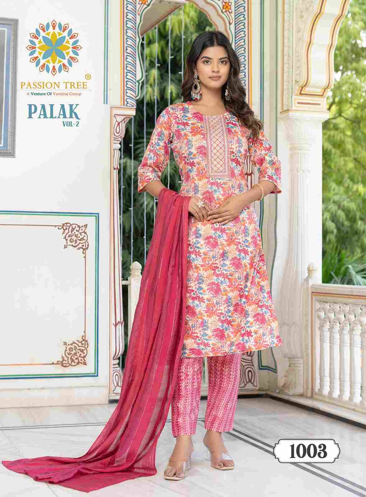 Palak Vol-2 By Passion Tree 1001 To 1010 Series Beautiful Festive Suits Colorful Stylish Fancy Casual Wear & Ethnic Wear Capsule Print Dresses At Wholesale Price