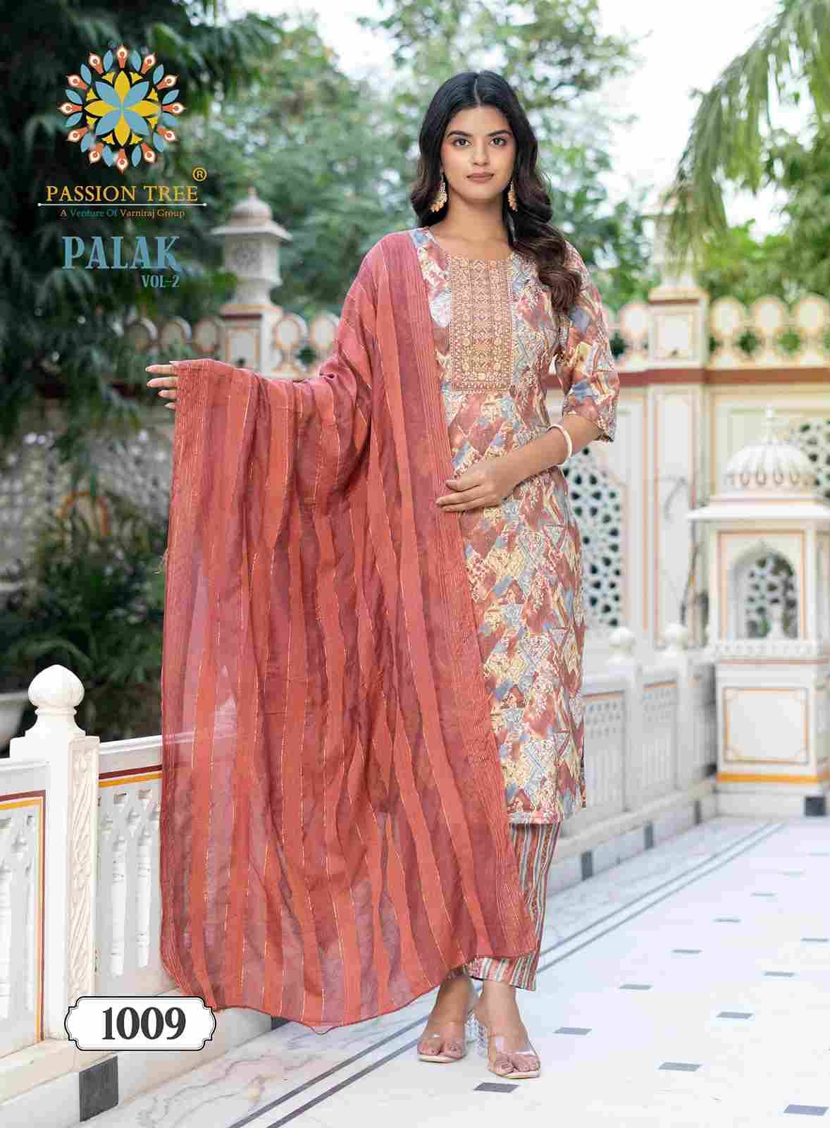 Palak Vol-2 By Passion Tree 1001 To 1010 Series Beautiful Festive Suits Colorful Stylish Fancy Casual Wear & Ethnic Wear Capsule Print Dresses At Wholesale Price