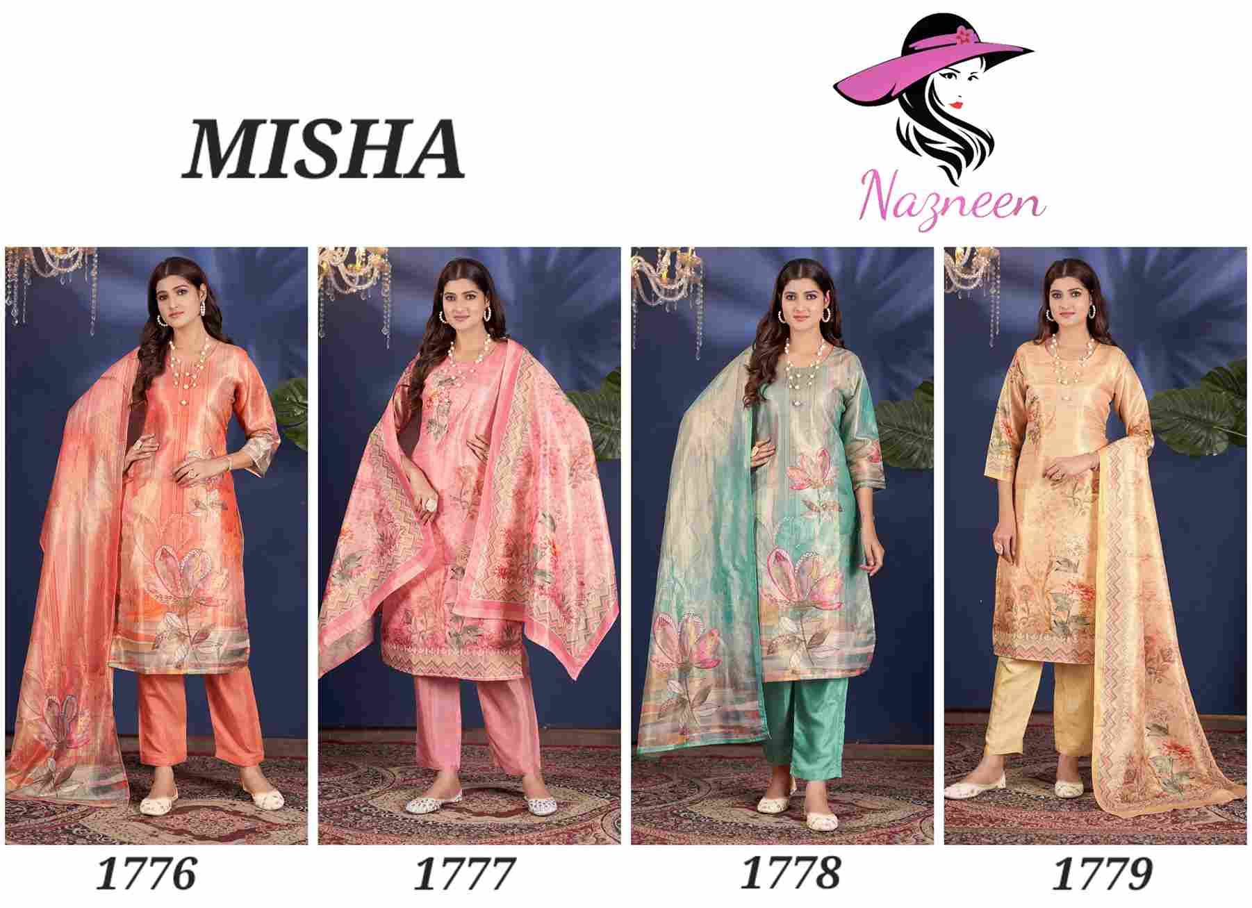 Misha By Nazneen 1776 To 1779 Series Designer Festive Suits Collection Beautiful Stylish Fancy Colorful Party Wear & Occasional Wear Simar Dresses At Wholesale Price