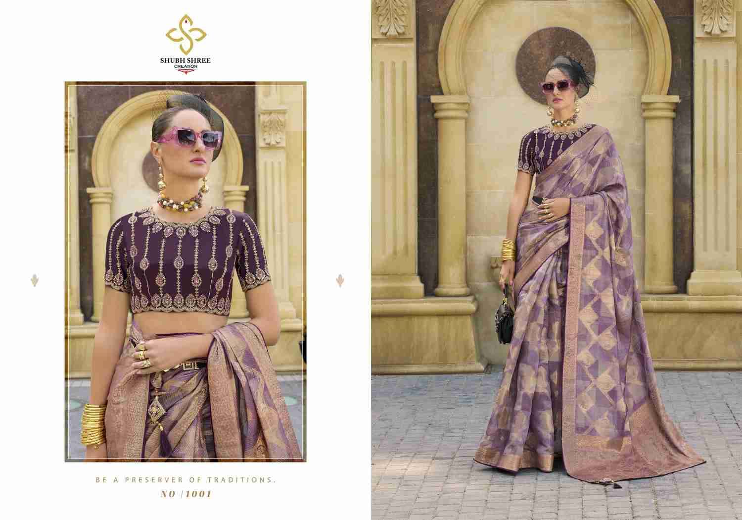 Spotlight By Shubh Shree 1001 To 1011 Series Indian Traditional Wear Collection Beautiful Stylish Fancy Colorful Party Wear & Occasional Wear Jacquard Sarees At Wholesale Price