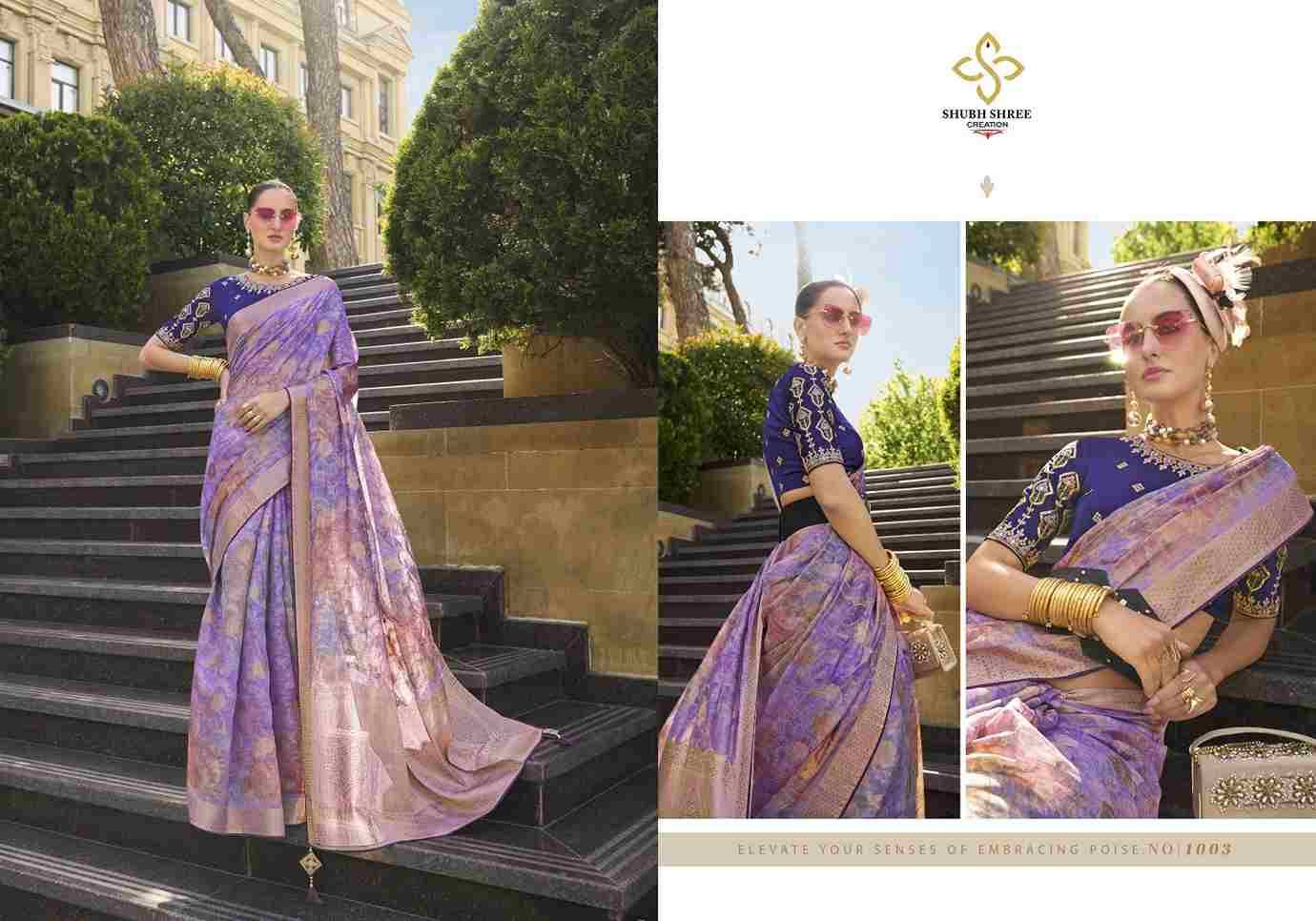 Spotlight By Shubh Shree 1001 To 1011 Series Indian Traditional Wear Collection Beautiful Stylish Fancy Colorful Party Wear & Occasional Wear Jacquard Sarees At Wholesale Price