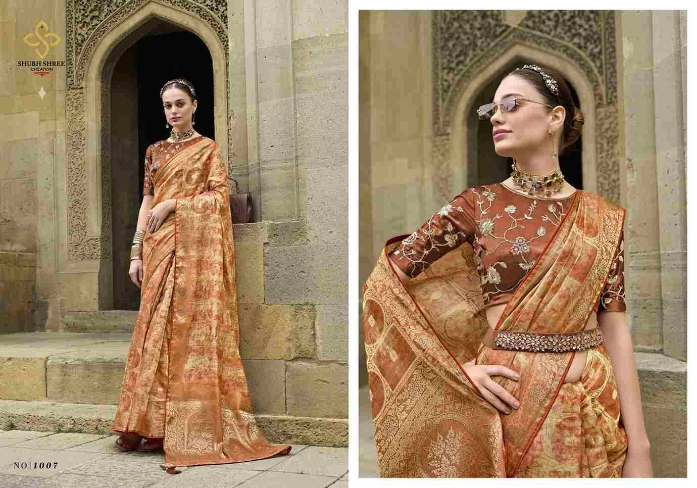 Spotlight By Shubh Shree 1001 To 1011 Series Indian Traditional Wear Collection Beautiful Stylish Fancy Colorful Party Wear & Occasional Wear Jacquard Sarees At Wholesale Price