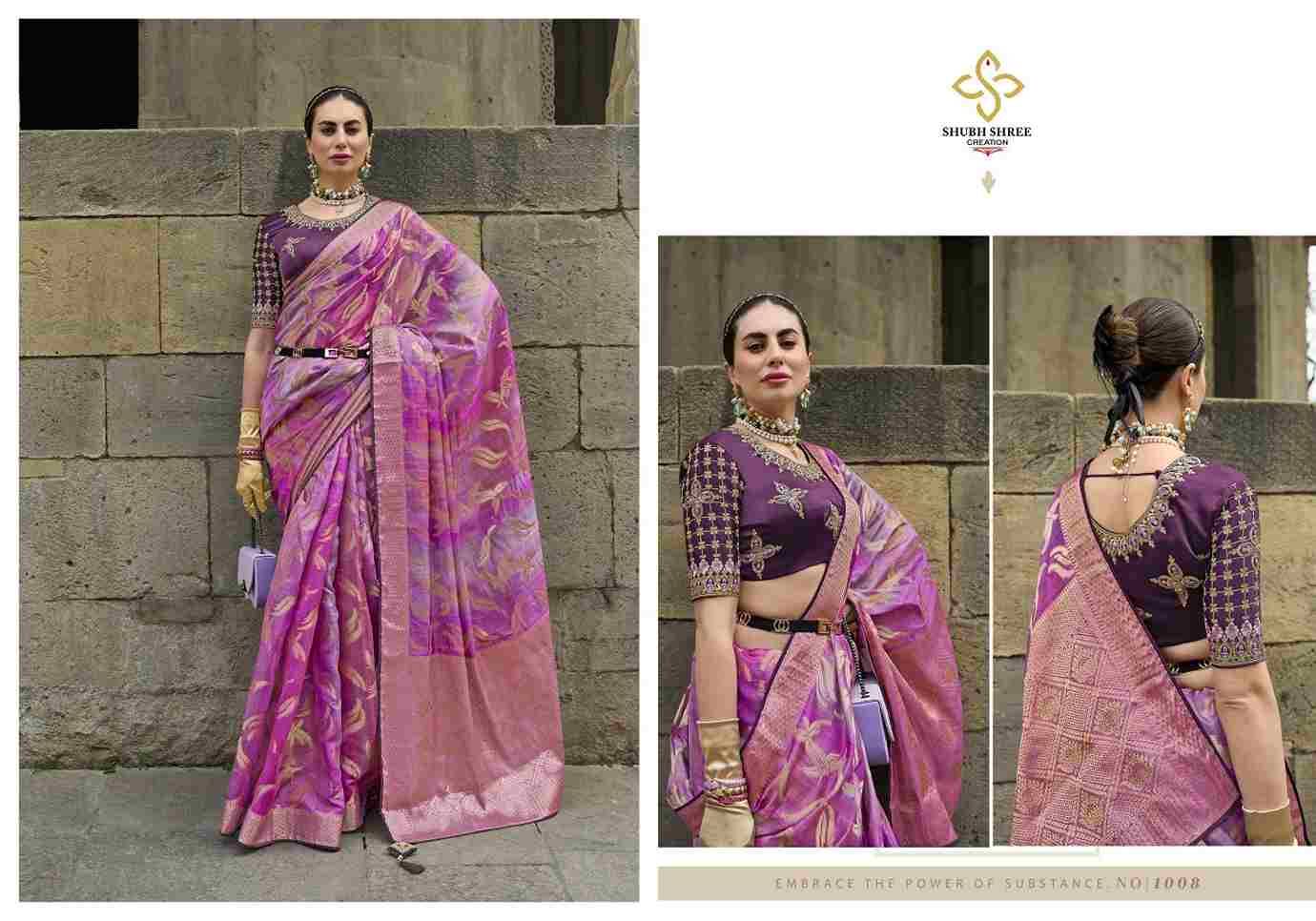 Spotlight By Shubh Shree 1001 To 1011 Series Indian Traditional Wear Collection Beautiful Stylish Fancy Colorful Party Wear & Occasional Wear Jacquard Sarees At Wholesale Price