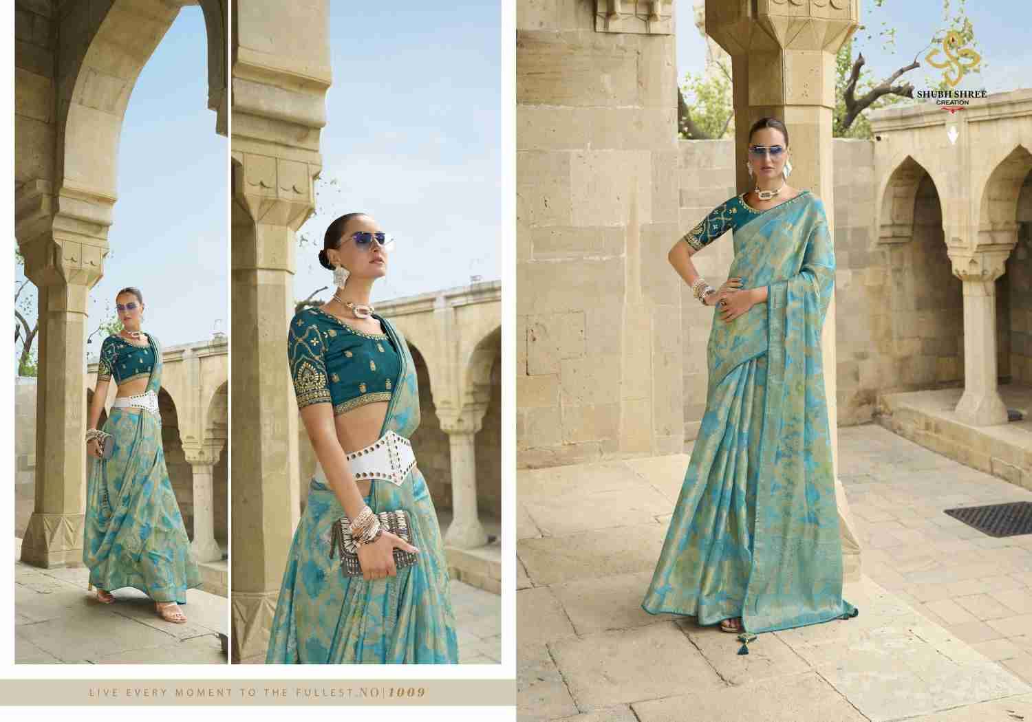 Spotlight By Shubh Shree 1001 To 1011 Series Indian Traditional Wear Collection Beautiful Stylish Fancy Colorful Party Wear & Occasional Wear Jacquard Sarees At Wholesale Price