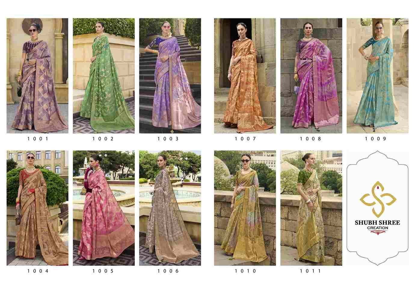 Spotlight By Shubh Shree 1001 To 1011 Series Indian Traditional Wear Collection Beautiful Stylish Fancy Colorful Party Wear & Occasional Wear Jacquard Sarees At Wholesale Price