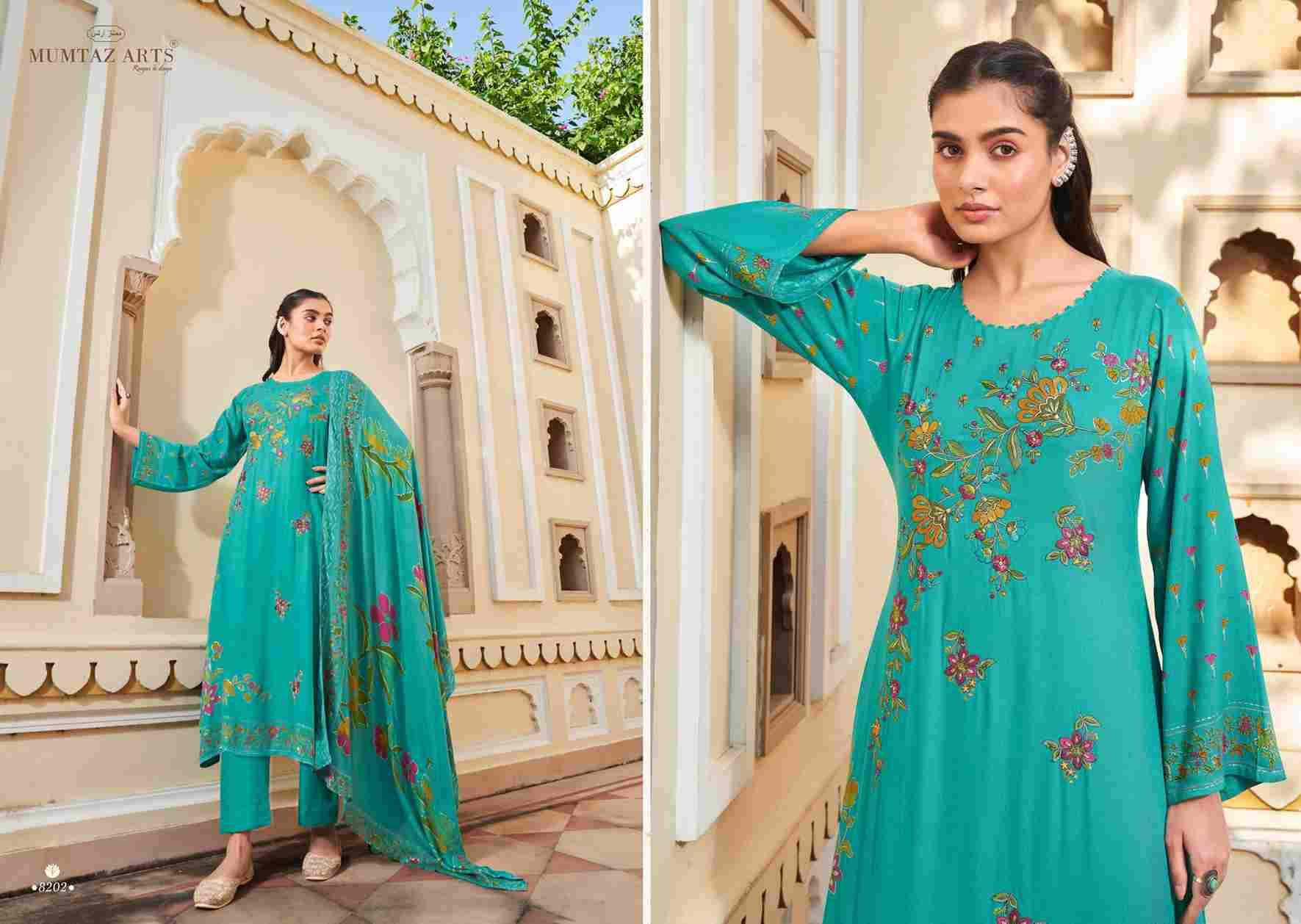 Rosy By Mumtaz Arts 8201 To 8204 Series Beautiful Festive Suits Colorful Stylish Fancy Casual Wear & Ethnic Wear Pure Viscose Pashmina Print Dresses At Wholesale Price