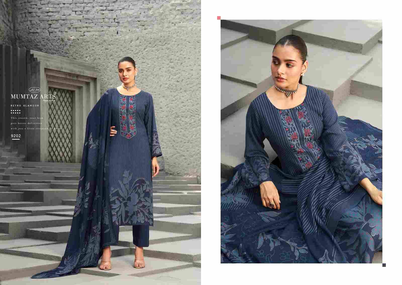 Zohra By Mumtaz Arts 9201 To 9204 Series Beautiful Festive Suits Colorful Stylish Fancy Casual Wear & Ethnic Wear Pure Viscose Pashmina Print Dresses At Wholesale Price