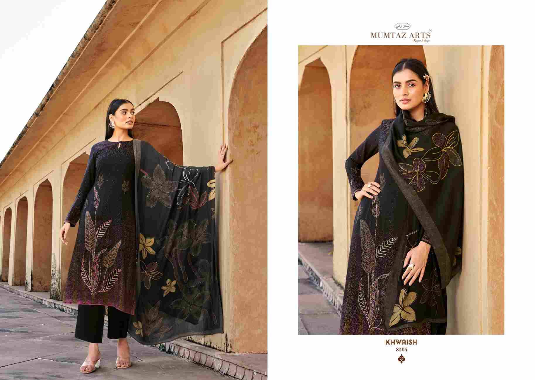 Khwaish By Mumtaz Arts 8501 To 8506 Series Beautiful Festive Suits Colorful Stylish Fancy Casual Wear & Ethnic Wear Pure Viscose Pashmina Print Dresses At Wholesale Price