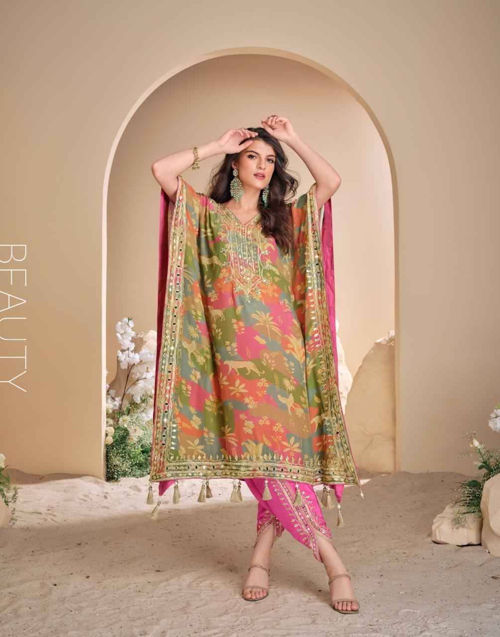 Jhoomar By Sayuri 5702 To 5705 Series Designer Stylish Fancy Colorful Beautiful Party Wear & Ethnic Wear Collection Viscose Silk Print Co-Ord At Wholesale Price