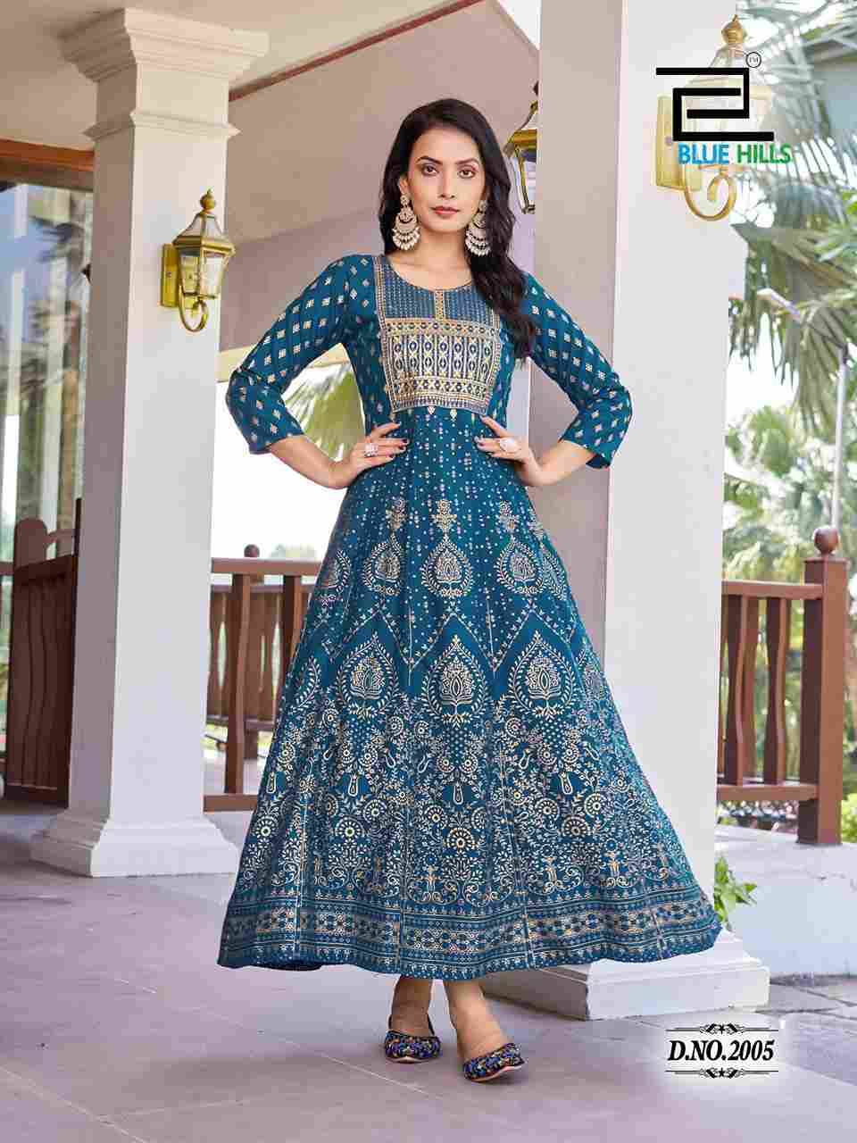 Pushpa Vol-2 By Blue Hills 2001 To 2008 Series Designer Stylish Fancy Colorful Beautiful Party Wear & Ethnic Wear Collection Rayon Gown At Wholesale Price