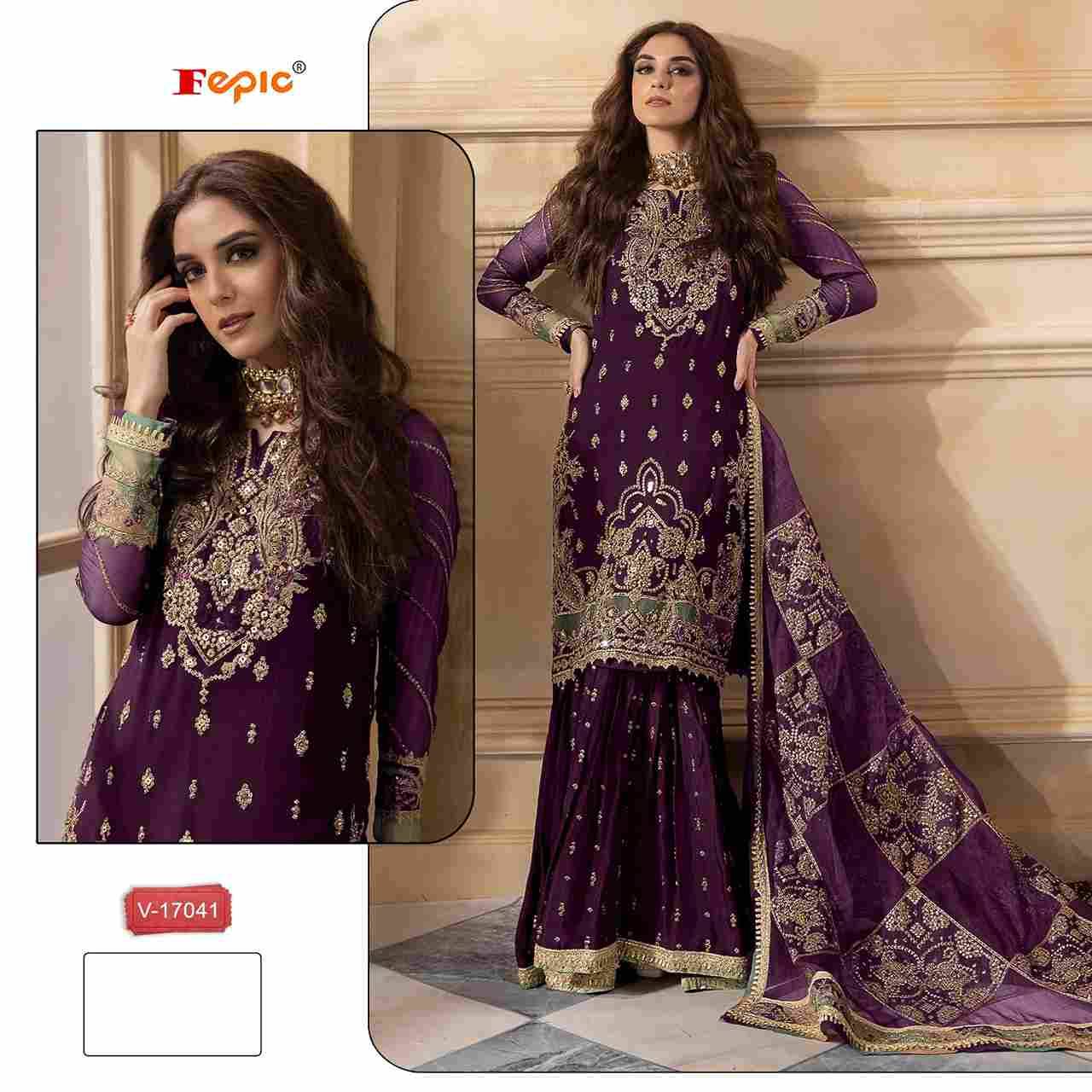 Fepic 17041 Colours By Fepic 17041-A To 17041-C Series Beautiful Pakistani Suits Colorful Stylish Fancy Casual Wear & Ethnic Wear Velvet Embroidered Dresses At Wholesale Price