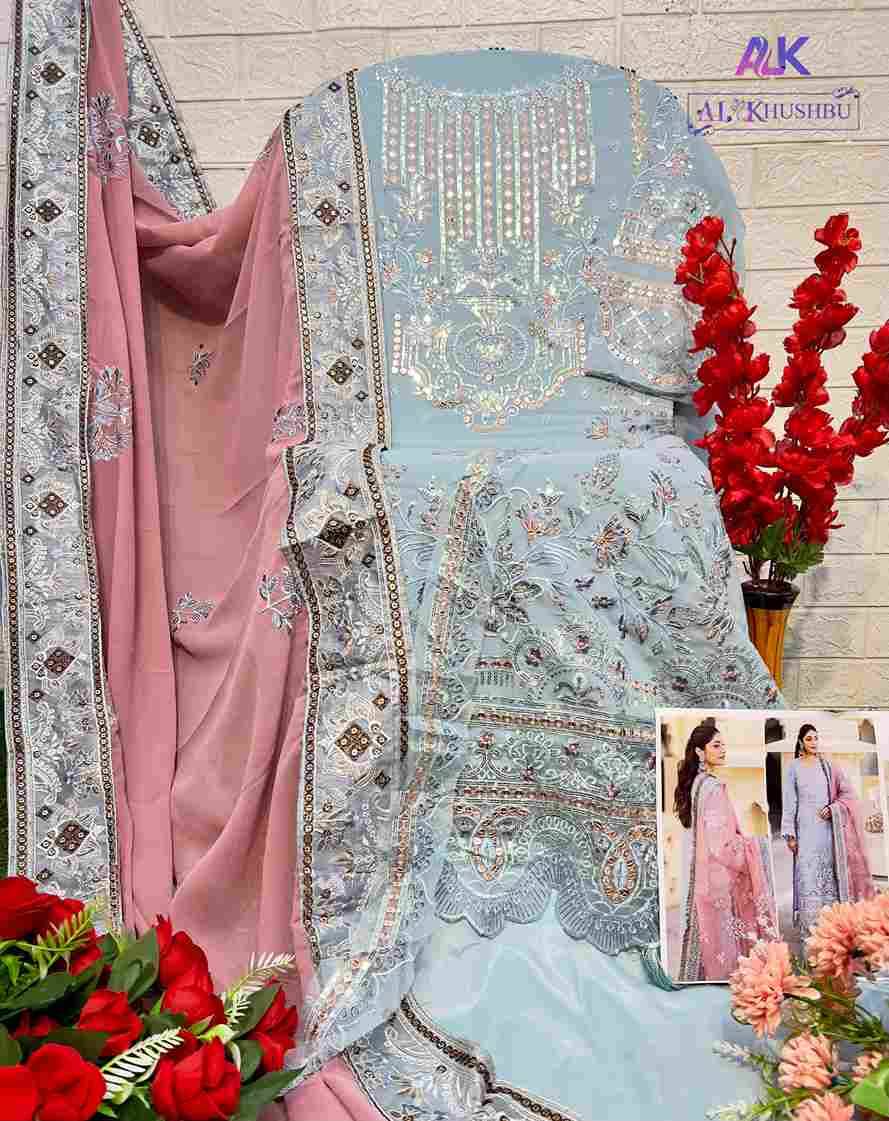 Agha Noor By Al Khushbu 6003 To 6005 Series Beautiful Pakistani Suits Colorful Stylish Fancy Casual Wear & Ethnic Wear Faux Georgette Dresses At Wholesale Price