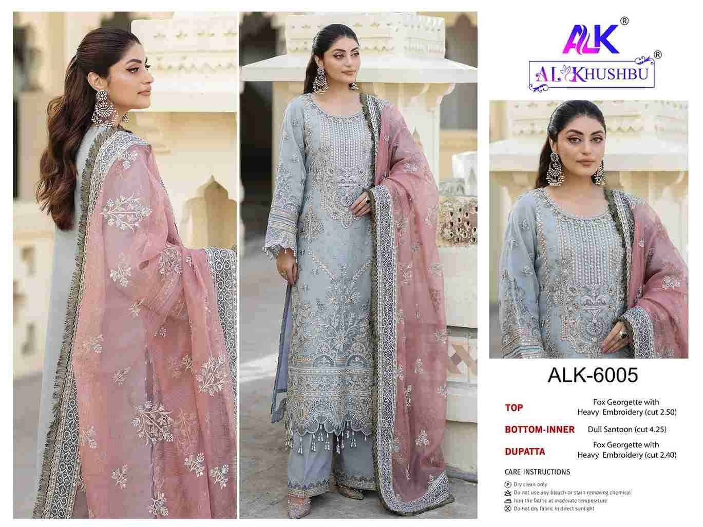 Agha Noor By Al Khushbu 6003 To 6005 Series Beautiful Pakistani Suits Colorful Stylish Fancy Casual Wear & Ethnic Wear Faux Georgette Dresses At Wholesale Price