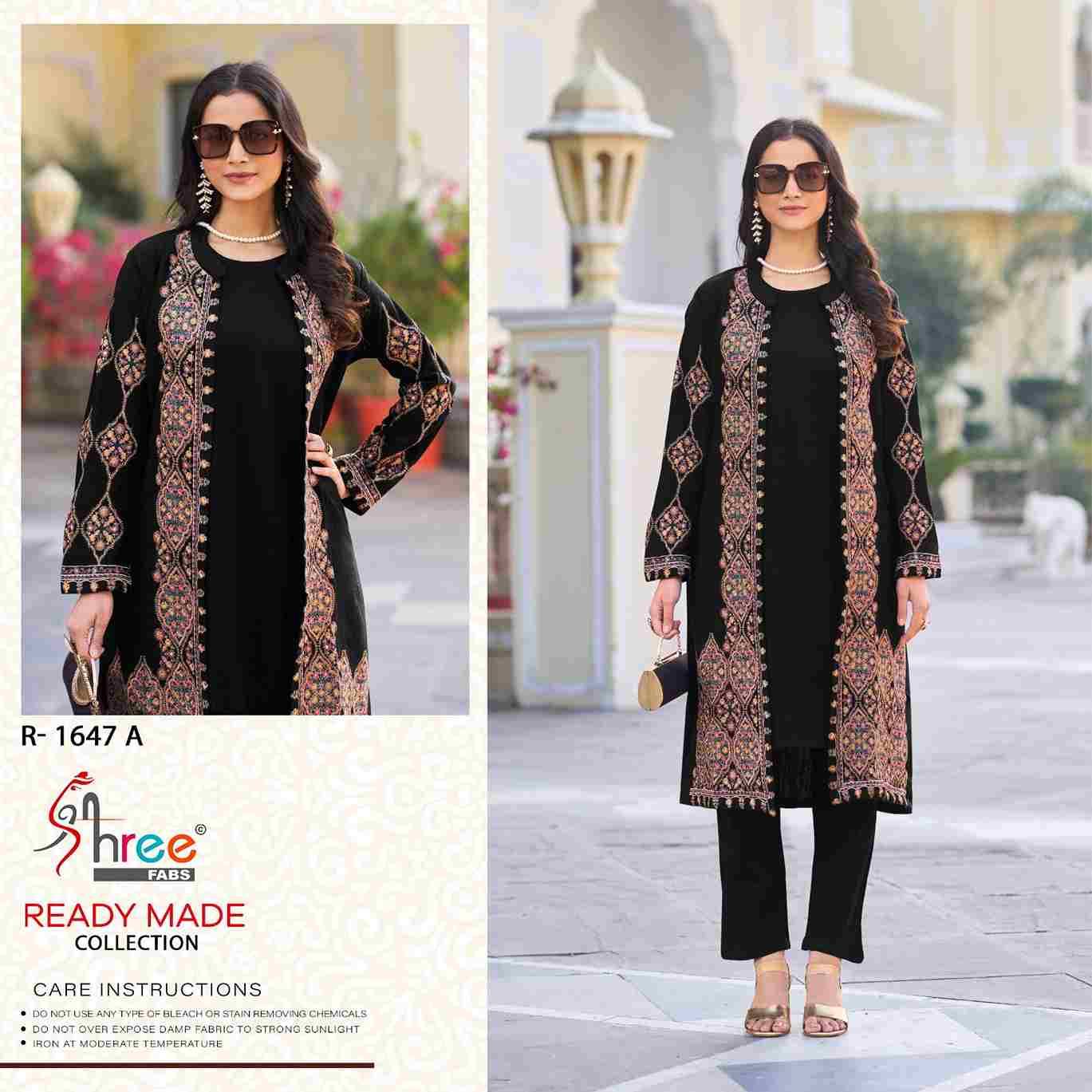 Shree Fabs Hit Design R-1647 Colours By Shree Fabs R-1647-A To R-1647-D Series Designer Pakistani Suits Collection Beautiful Stylish Fancy Colorful Party Wear & Occasional Wear Woolen Kurtis With Bottom At Wholesale Price