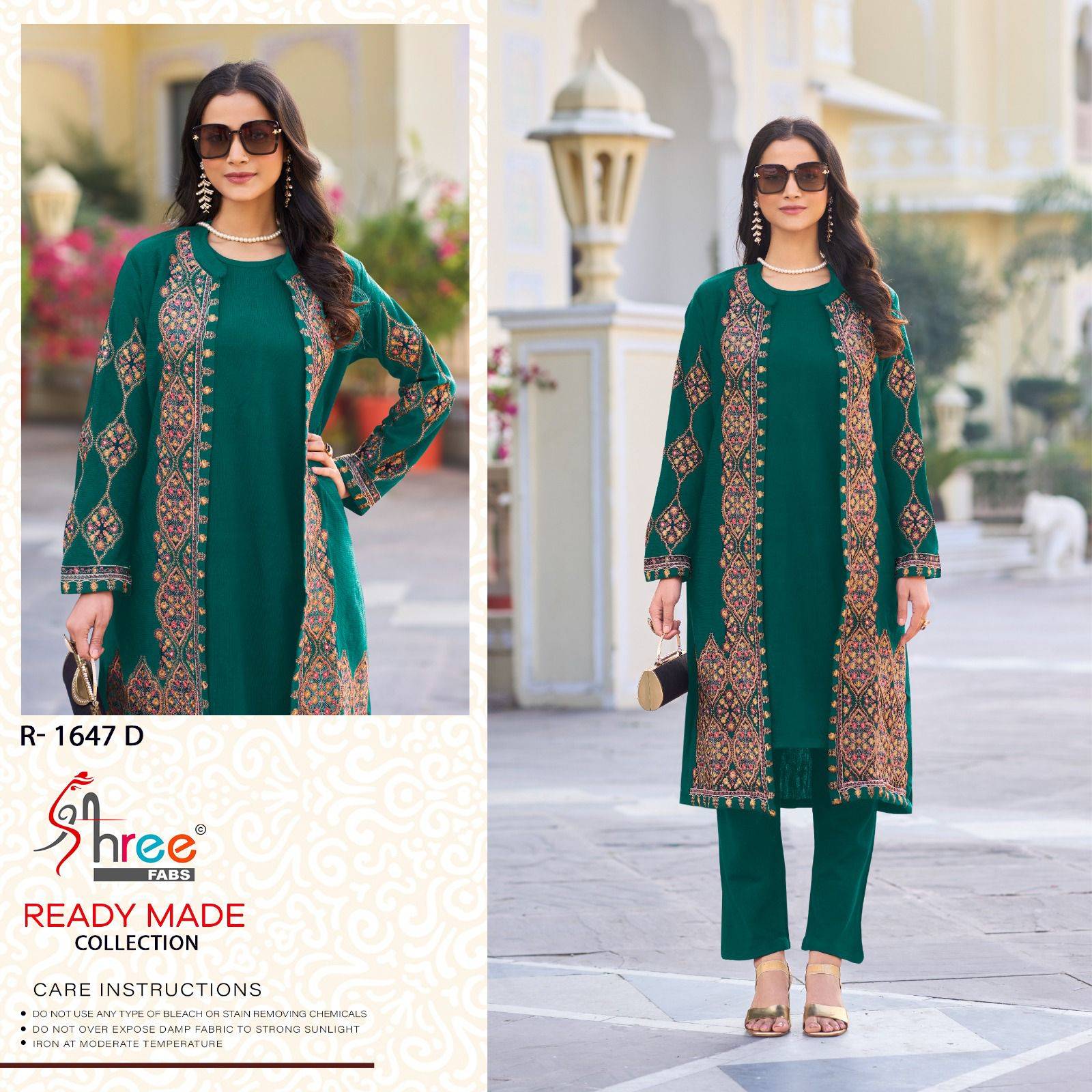 Shree Fabs Hit Design R-1647 Colours By Shree Fabs R-1647-A To R-1647-D Series Designer Pakistani Suits Collection Beautiful Stylish Fancy Colorful Party Wear & Occasional Wear Woolen Kurtis With Bottom At Wholesale Price