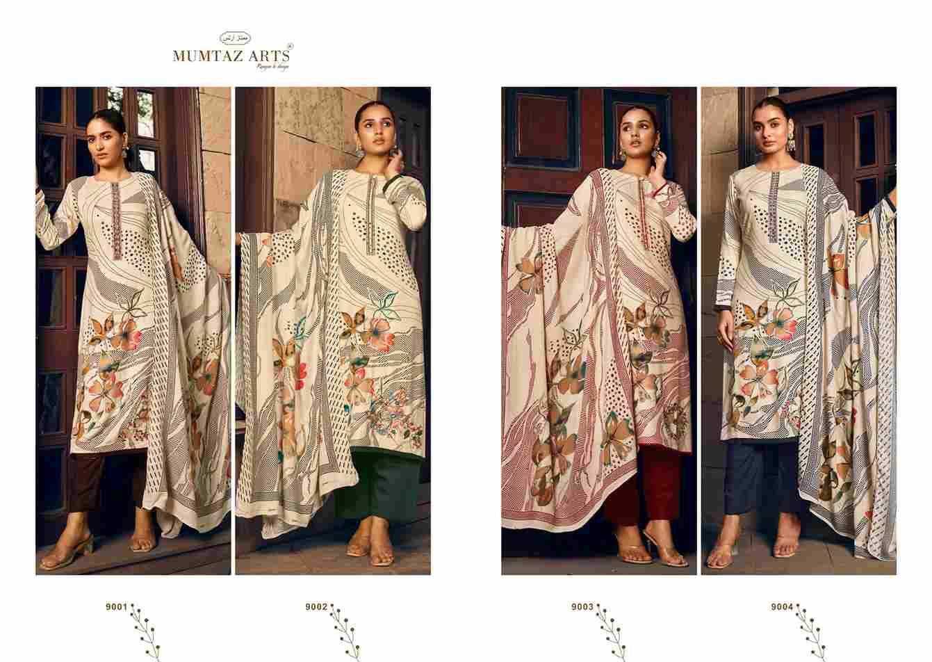 Tannah By Mumtaz Arts 9001 To 9004 Series Beautiful Festive Suits Colorful Stylish Fancy Casual Wear & Ethnic Wear Pure Viscose Pashmina Print Dresses At Wholesale Price