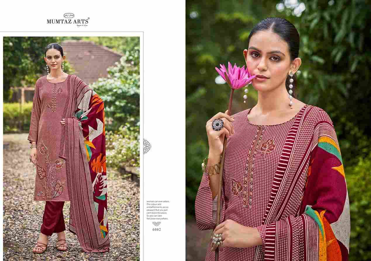 Savera By Mumtaz Arts 6001 To 6004 Series Beautiful Festive Suits Colorful Stylish Fancy Casual Wear & Ethnic Wear Pure Pashmina Print Dresses At Wholesale Price