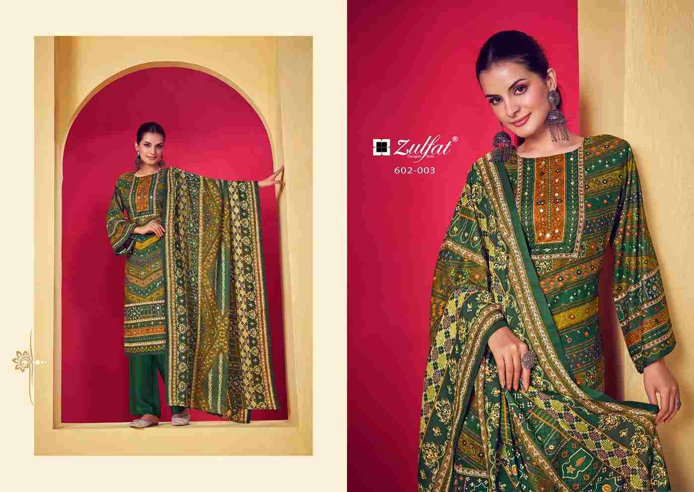 Lipika By Zulfat 602-001 To 602-006 Series Beautiful Festive Suits Stylish Fancy Colorful Casual Wear & Ethnic Wear Pure Viscose Rayon Print Dresses At Wholesale Price