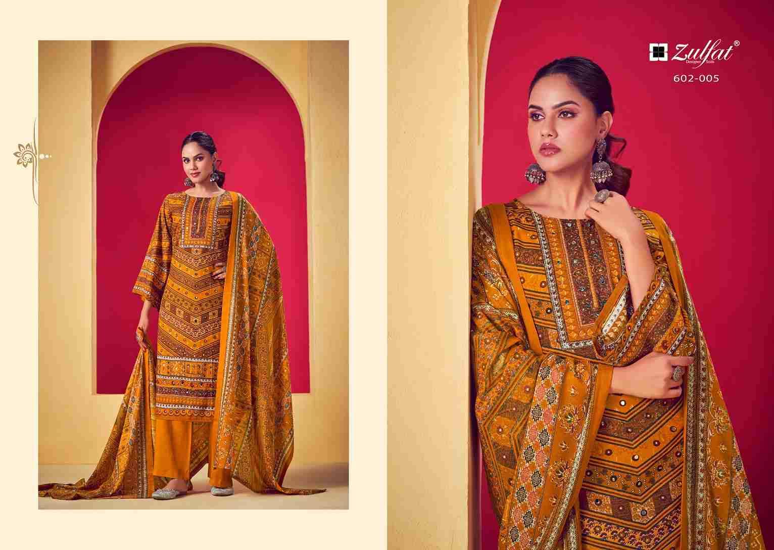 Lipika By Zulfat 602-001 To 602-006 Series Beautiful Festive Suits Stylish Fancy Colorful Casual Wear & Ethnic Wear Pure Viscose Rayon Print Dresses At Wholesale Price