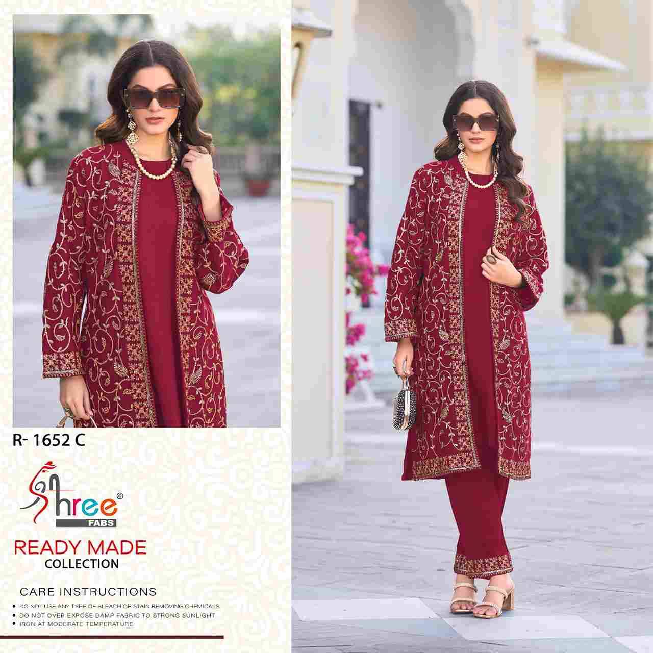 Shree Fabs Hit Design R-1652 Colours By Shree Fabs R-1652-A To R-1652-D Series Designer Pakistani Suits Collection Beautiful Stylish Fancy Colorful Party Wear & Occasional Wear Woolen Kurtis With Bottom At Wholesale Price