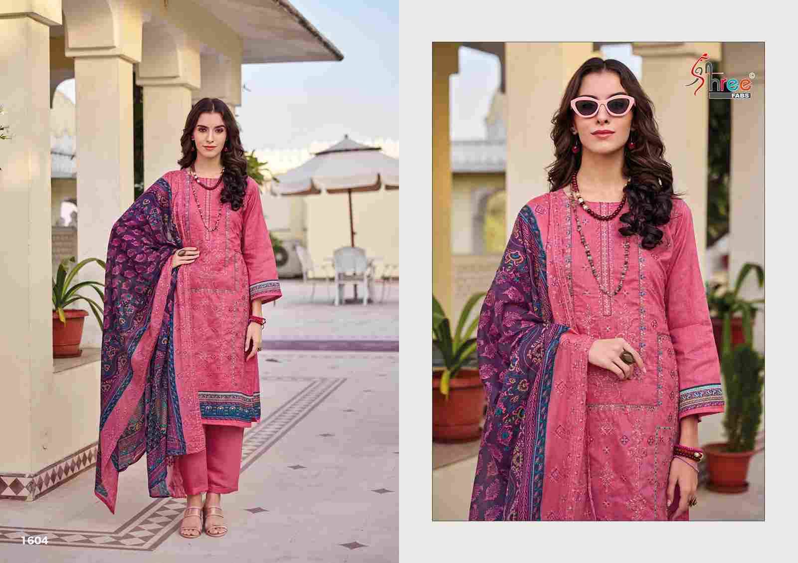 Bin Saeed Lawn Collection Vol-16 By Shree Fabs 1601 To 1606 Series Beautiful Pakistani Suits Colorful Stylish Fancy Casual Wear & Ethnic Wear Pure Cotton With Embroidered Dresses At Wholesale Price