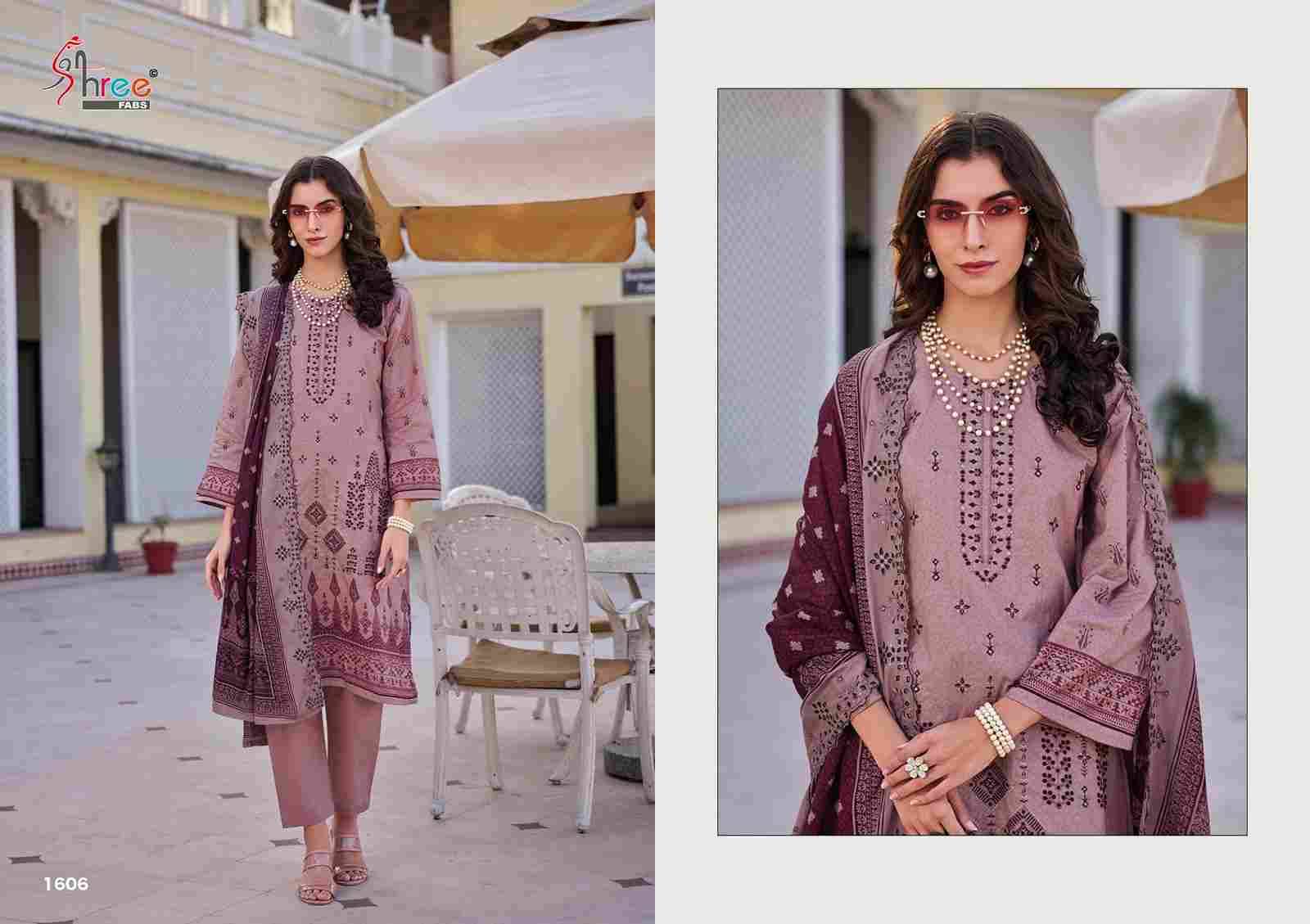 Bin Saeed Lawn Collection Vol-16 By Shree Fabs 1601 To 1606 Series Beautiful Pakistani Suits Colorful Stylish Fancy Casual Wear & Ethnic Wear Pure Cotton With Embroidered Dresses At Wholesale Price