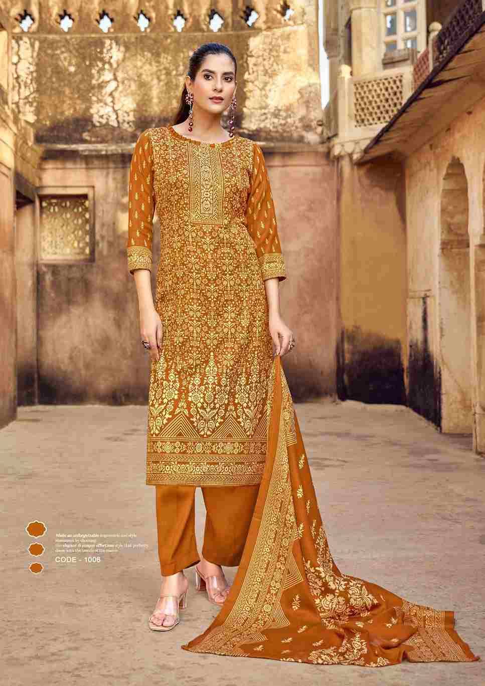 Gulbahar By Roli Moli 1001 To 1008 Series Beautiful Stylish Festive Suits Fancy Colorful Casual Wear & Ethnic Wear & Ready To Wear Pashmina Dresses At Wholesale Price