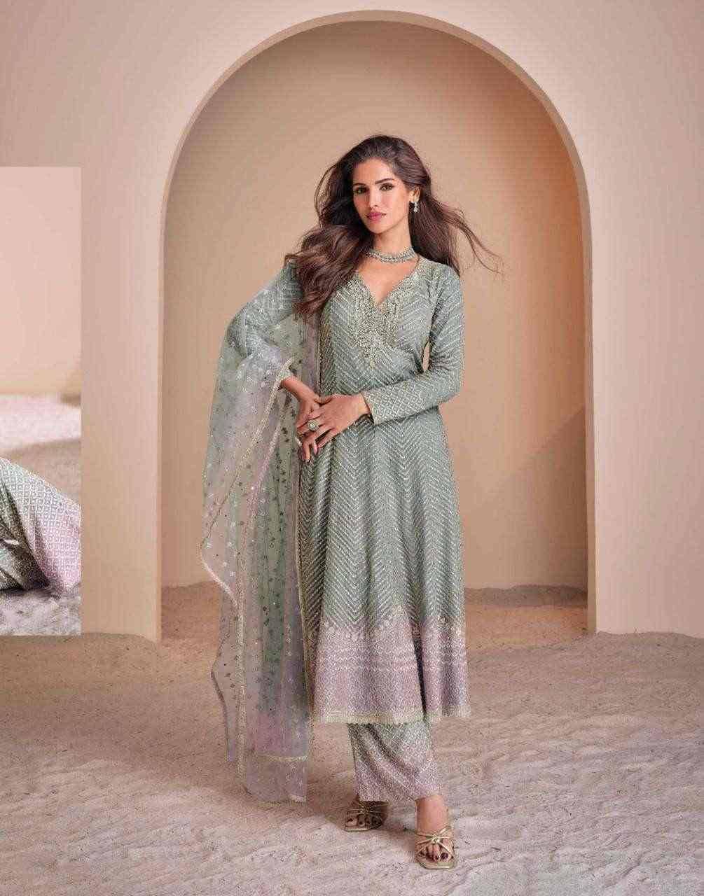 Aayna By Sayuri 5671 To 5673 Series Designer Sharara Suits Beautiful Fancy Colorful Stylish Party Wear & Occasional Wear Georgette Dresses At Wholesale Price