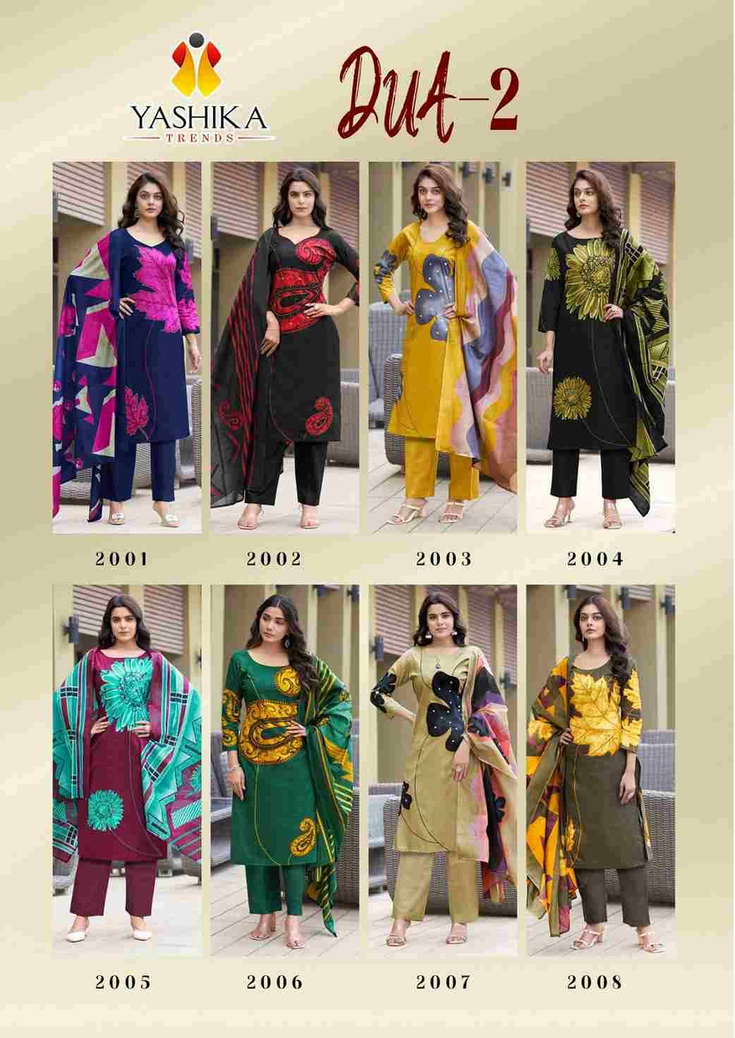 Dua Vol-2 By Yashika Trends 2001 To 2008 Series Beautiful Festive Suits Colorful Stylish Fancy Casual Wear & Ethnic Wear Pure Cotton Print Dresses At Wholesale Price