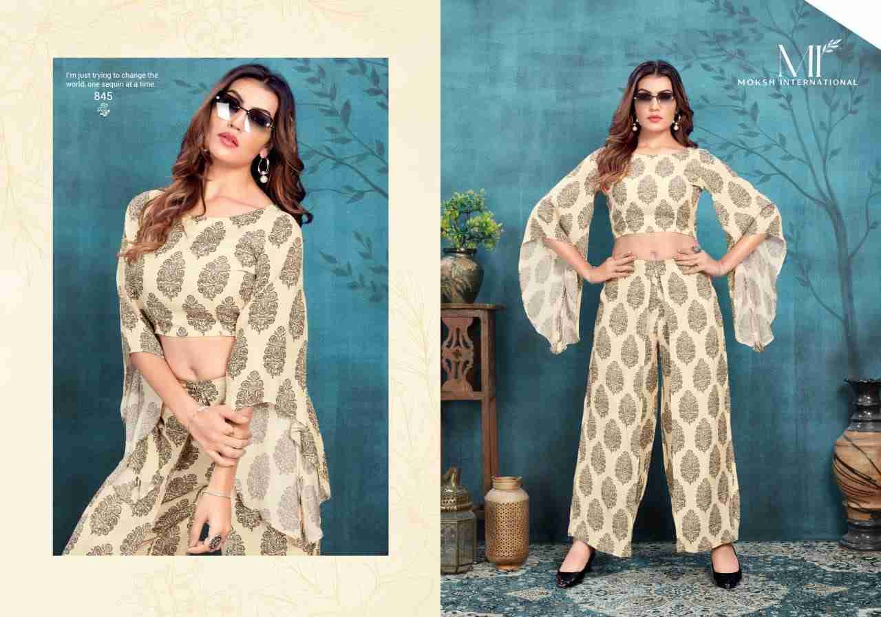 Rihana Vol-1 By Moksh International Designer Stylish Fancy Colorful Beautiful Party Wear & Ethnic Wear Collection Viscose Tops With Bottom At Wholesale Price