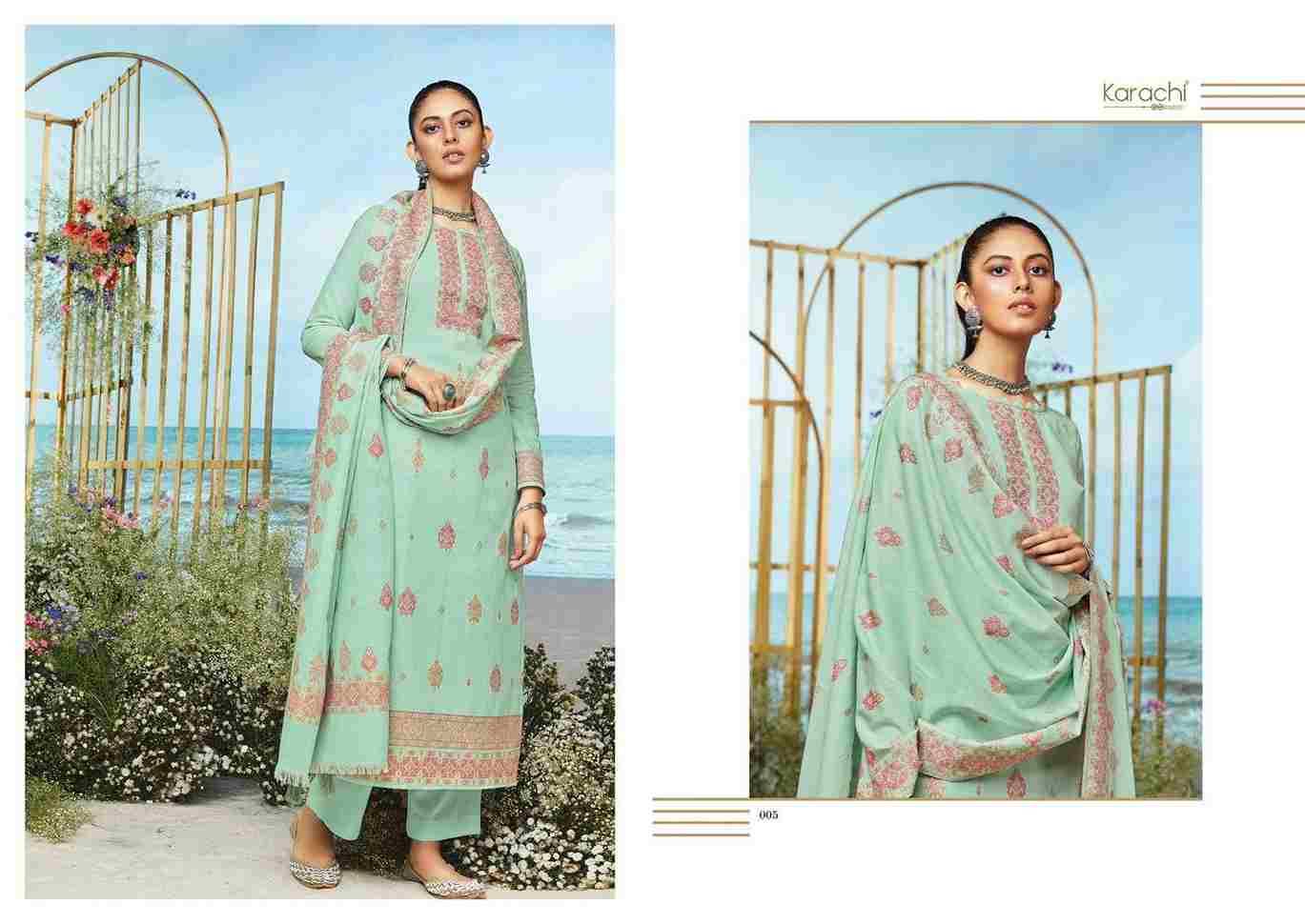 Elinor By Karachi Prints 001 To 006 Series Festive Suits Beautiful Fancy Colorful Stylish Party Wear & Occasional Wear Pure Lawn Cotton Jacquard Dresses At Wholesale Price