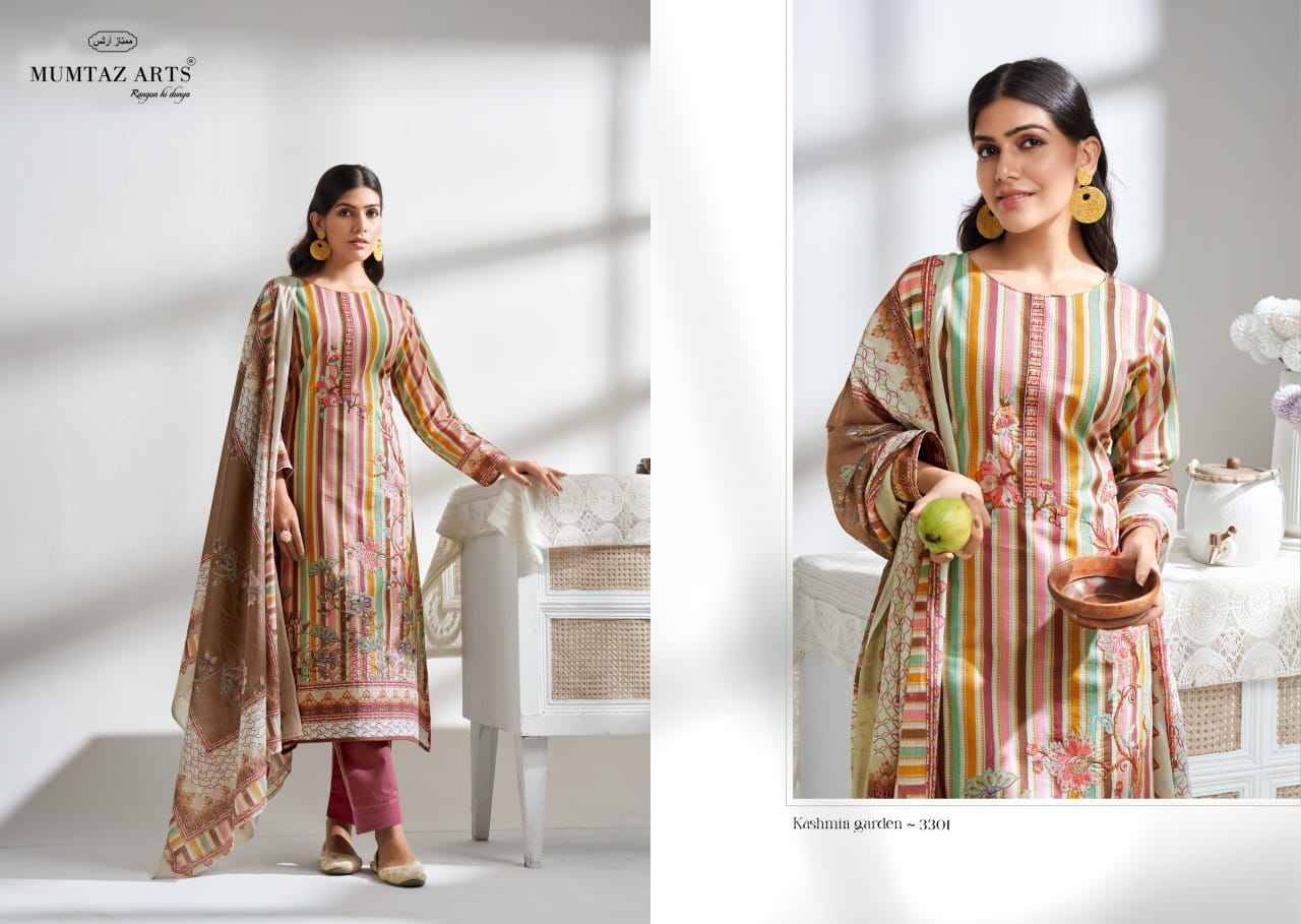 Kashmiri Garden By Mumtaz Arts 3301 To 3305 Series Beautiful Festive Suits Colorful Stylish Fancy Casual Wear & Ethnic Wear Pure Cambric Cotton Print Dresses At Wholesale Price