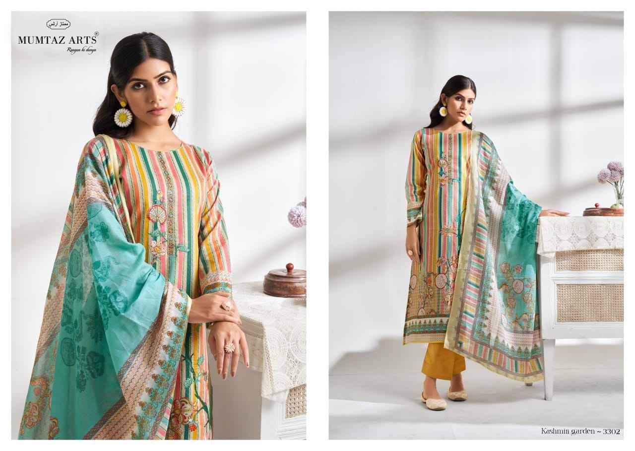 Kashmiri Garden By Mumtaz Arts 3301 To 3305 Series Beautiful Festive Suits Colorful Stylish Fancy Casual Wear & Ethnic Wear Pure Cambric Cotton Print Dresses At Wholesale Price