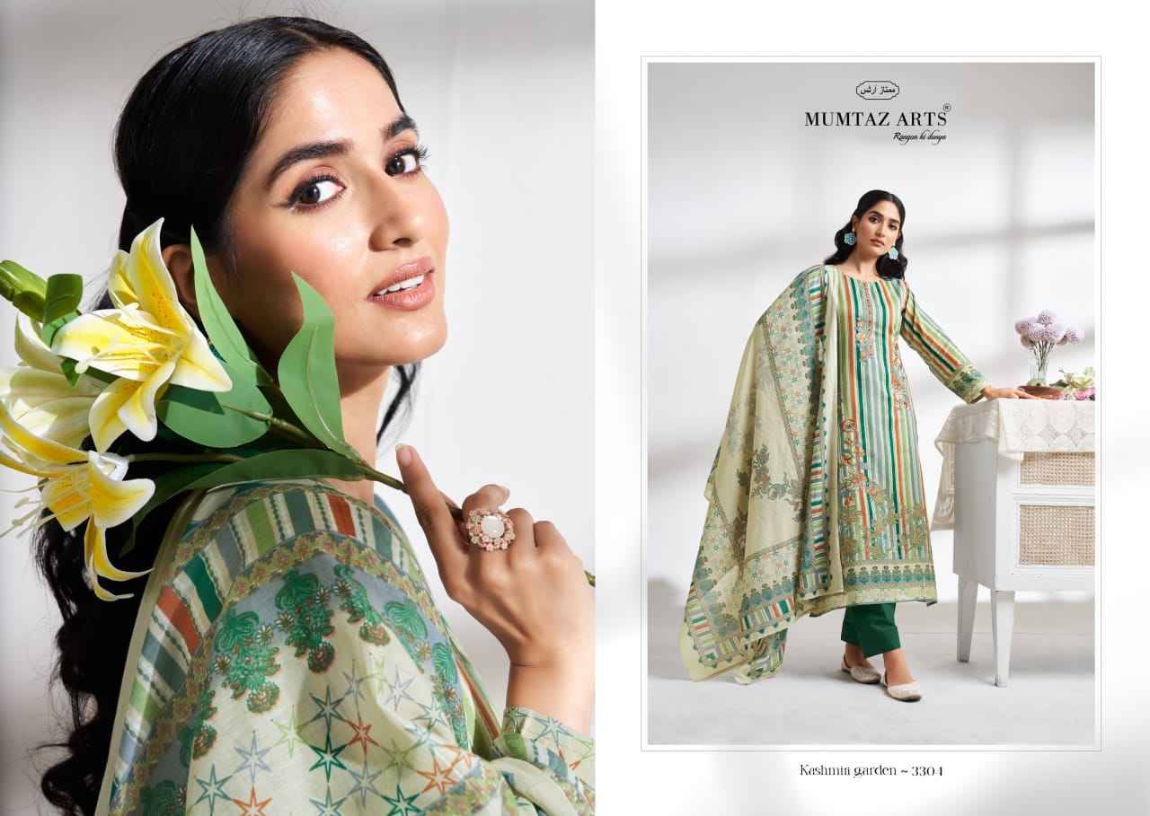 Kashmiri Garden By Mumtaz Arts 3301 To 3305 Series Beautiful Festive Suits Colorful Stylish Fancy Casual Wear & Ethnic Wear Pure Cambric Cotton Print Dresses At Wholesale Price